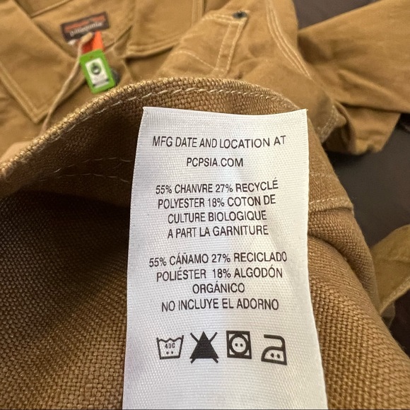 New with tag Patagonia womens canvas button front logo jacket size S - Picture 9 of 10
